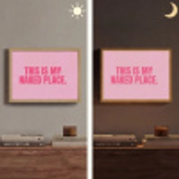 Tekst - Modern - Roze Light Box met batterij (Wandlamp) middel -sfeer3