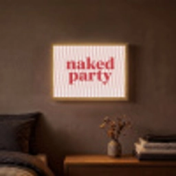 Tekst - Modern - Strepen Light Box met batterij (Wandlamp) middel -sfeer4