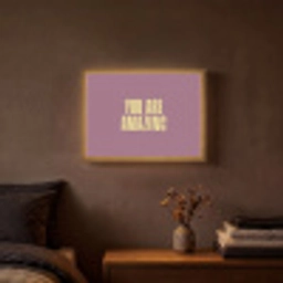 Tekst - Paars - Amazing Light Box met batterij (Wandlamp) middel -sfeer4