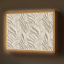 Textuur - Reliëf - Beige Light Box met batterij (Wandlamp) middel 907 -z3d_website