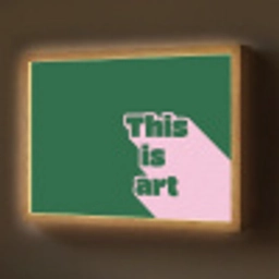 This is art - Schaduw - Roze Light Box met batterij (Wandlamp) middel -z3d_website