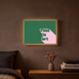 This is art - Schaduw - Roze Light Box met batterij (Wandlamp) middel -sfeer4