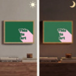 This is art - Schaduw - Roze Light Box met batterij (Wandlamp) middel -sfeer3