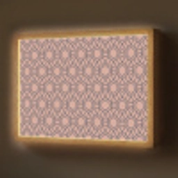 Strak - Patroon - Roze - Donkerblauw Light Box met batterij (Wandlamp) middel 907 -z3d_website