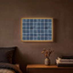 Tegel - Modern - Blauw Light Box met batterij (Wandlamp) middel 907 -sfeer4