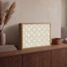 Tegel - Motief - Beige Light Box met batterij (Wandlamp) middel 907 -sfeer2