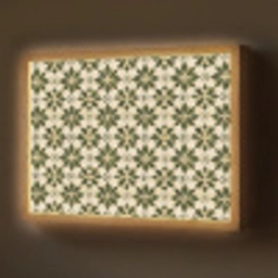 Tegel - Dessin - Groen Light Box met batterij (Wandlamp) middel 907 -z3d_website