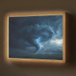 Tornado - Duister - Wolken Light Box met batterij (Wandlamp) middel -z3d_website