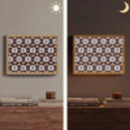 traditioneel - Element - Kleurrijk Light Box met batterij (Wandlamp) middel 907 -sfeer3