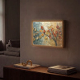 Boom - Abstract - Natuur - Kunst Light Box met batterij (Wandlamp) middel -sfeer1