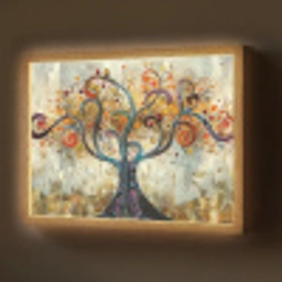 Boom - Kunst - Modern - Natuur Light Box met batterij (Wandlamp) middel -z3d_website