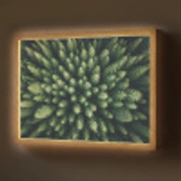 Bomen - Naaldwoud - Structuur Light Box met batterij (Wandlamp) middel -z3d_website