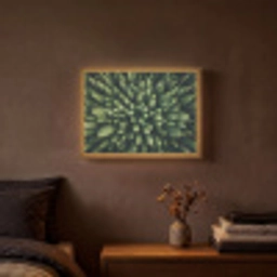 Bomen - Naaldwoud - Structuur Light Box met batterij (Wandlamp) middel -sfeer4