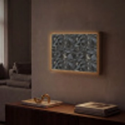 Driehoeken - Abstract - Donker Light Box met batterij (Wandlamp) middel 907 -sfeer1