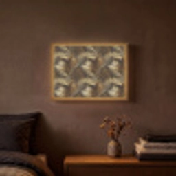 Tropisch - Bladeren - Goud Light Box met batterij (Wandlamp) middel 907 -sfeer4