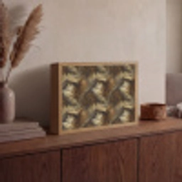 Tropisch - Bladeren - Goud Light Box met batterij (Wandlamp) middel 907 -sfeer2