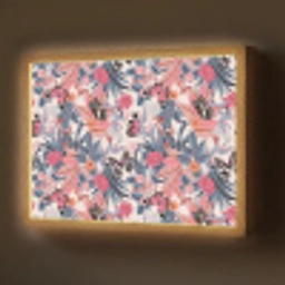 Tropisch - Zomer - Vlinder - Perzik Light Box met batterij (Wandlamp) middel 907 -z3d_website