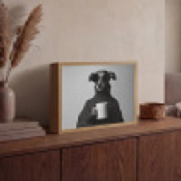 Coltrui - Hond - Bril - Mok Light Box met batterij (Wandlamp) middel -sfeer2