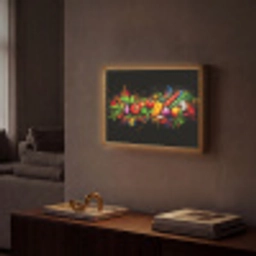 Groente - Eten - Kruiden - Graffiti - Koken Light Box met batterij (Wandlamp) middel -sfeer1