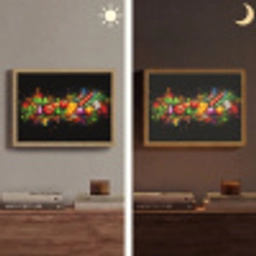 Groente - Eten - Kruiden - Graffiti - Koken Light Box met batterij (Wandlamp) middel -sfeer3