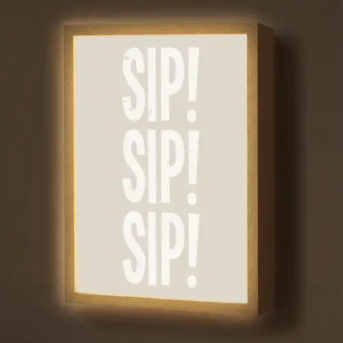Vintage - Decoratie - Japandi - Wit Light Box met batterij (Wandlamp) middel -z3d_website