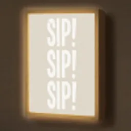 Vintage - Decoratie - Japandi - Wit Light Box met batterij (Wandlamp) middel -z3d_website