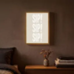 Vintage - Decoratie - Japandi - Wit Light Box met batterij (Wandlamp) middel -sfeer4