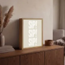 Vintage - Decoratie - Japandi - Wit Light Box met batterij (Wandlamp) middel -sfeer2