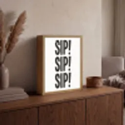 Vintage - Japandi - Decoratie - Black Light Box met batterij (Wandlamp) middel -sfeer2