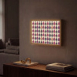 Vintage - Retro - Kleurrijk Light Box met batterij (Wandlamp) middel 907 -sfeer1