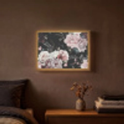 Vintage - Rozen - Romantisch - Bloemen Light Box met batterij (Wandlamp) middel -sfeer4