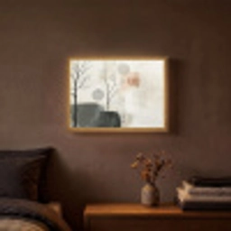 Wabi sabi - Beige - Plant Light Box met batterij (Wandlamp) middel -sfeer4