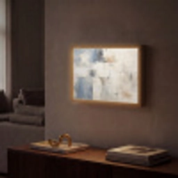 Aquarel - Abstract - Kunst Light Box met batterij (Wandlamp) middel -sfeer1