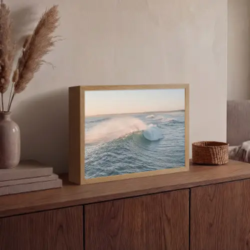 Golf - Zee - Water Light Box met batterij (Wandlamp) middel -sfeer2