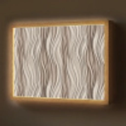 Golven - 3D - Crème Light Box met batterij (Wandlamp) middel 907 -z3d_website