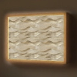 Golven - Patroon - Goud Light Box met batterij (Wandlamp) middel 907 -z3d_website
