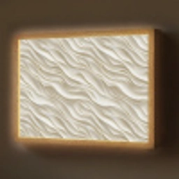 Golven - Wit - Minimalistisch Light Box met batterij (Wandlamp) middel 907 -z3d_website