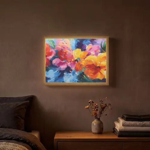 Golvend - Energie - warm Light Box met batterij (Wandlamp) middel -sfeer4