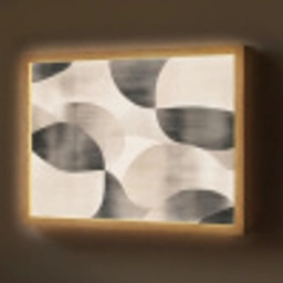 Grillige vormen - Subtiele overgangen - Dynamisch Light Box met batterij (Wandlamp) middel -z3d_website