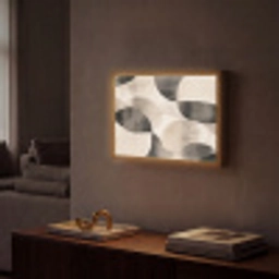 Grillige vormen - Subtiele overgangen - Dynamisch Light Box met batterij (Wandlamp) middel -sfeer1