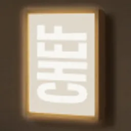 Wit - Chef - Decoratie - Japandi Light Box met batterij (Wandlamp) middel -z3d_website
