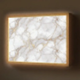 Wit - Goud - Marmer - Grijs Light Box met batterij (Wandlamp) middel 907 -z3d_website