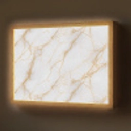 Wit - Goud - Marmer - Aders Light Box met batterij (Wandlamp) middel 907 -z3d_website