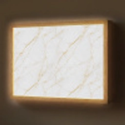 Wit - Marmer - Goud - Luxueus Light Box met batterij (Wandlamp) middel 907 -z3d_website