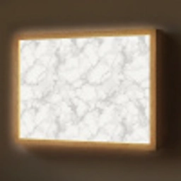 Wit - Marmer - Grijs Light Box met batterij (Wandlamp) middel 907 -z3d_website