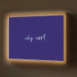 Why not - Blauw - Handgeschreven Light Box met batterij (Wandlamp) middel -z3d_website