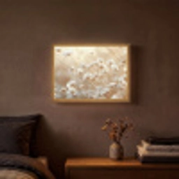 Wilde - Bloemen - Wit Light Box met batterij (Wandlamp) middel -sfeer4