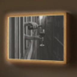 Wijnfles - Glas - Handen - Raam Light Box met batterij (Wandlamp) middel -z3d_website