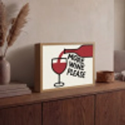 Wijnfles - Quote - Rood - Glas Light Box met batterij (Wandlamp) middel -sfeer2