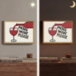 Wijnfles - Quote - Rood - Glas Light Box met batterij (Wandlamp) middel -sfeer3
